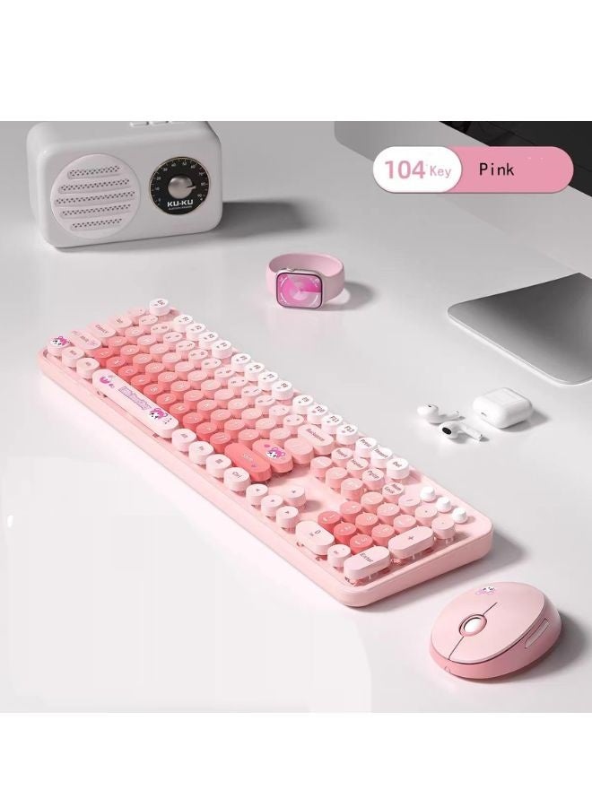 Mofii Wireless Keyboard and Mouse Combo,2.4G USB Multi-Color Cute Full Size Keyboard and Optical Mice Set for Computer Desktop PC Laptop - Image 2